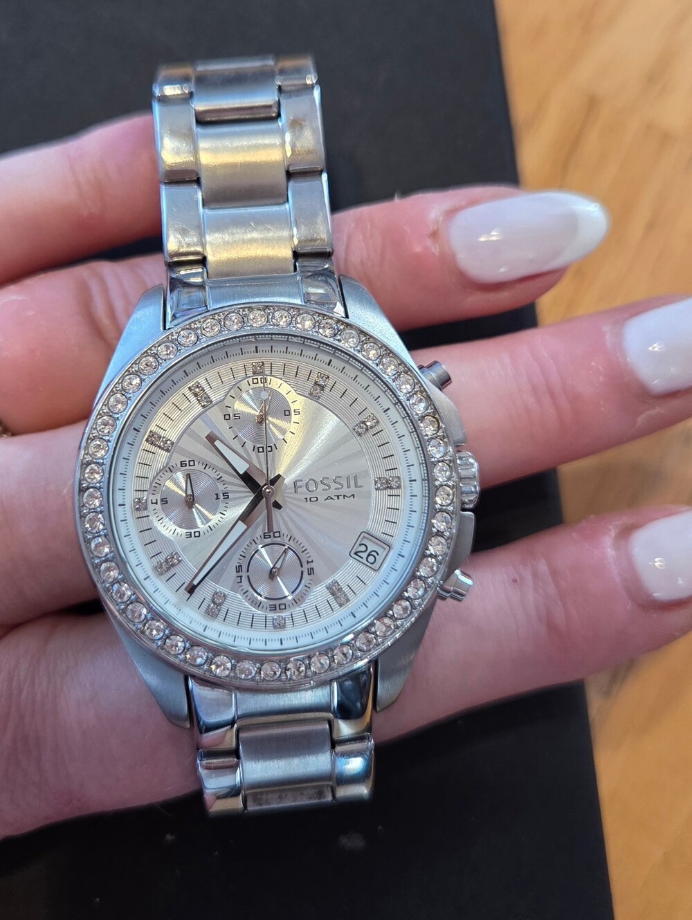 Fossil Boyfriend Silver Watch 🩶 Unisex